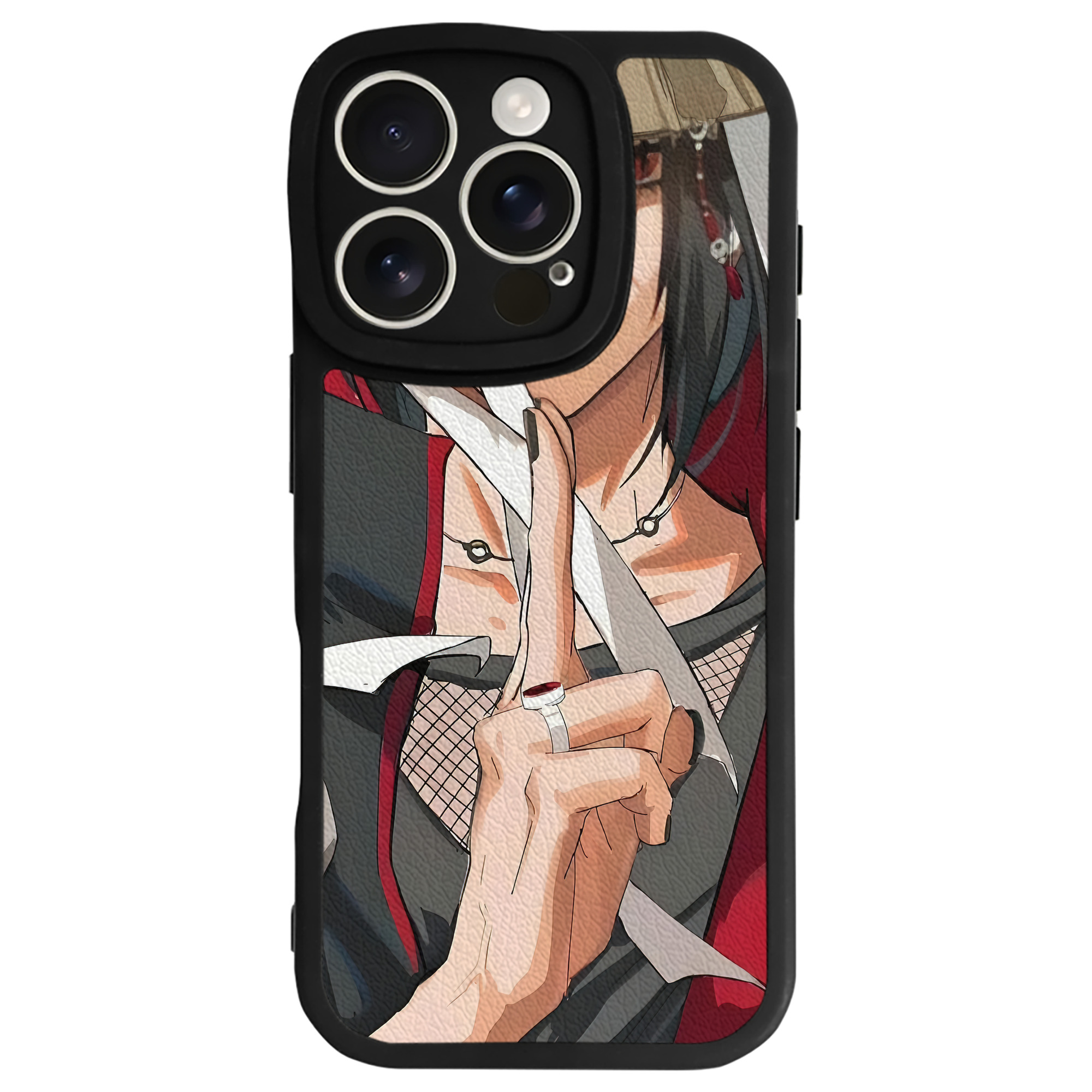 （画像用） NARUTO -ナルト- NARUTO -ナルト- 疾風伝 【iPhone 16シリーズ対応】シリコンスマホケース（レザー調） 材質：シリコン